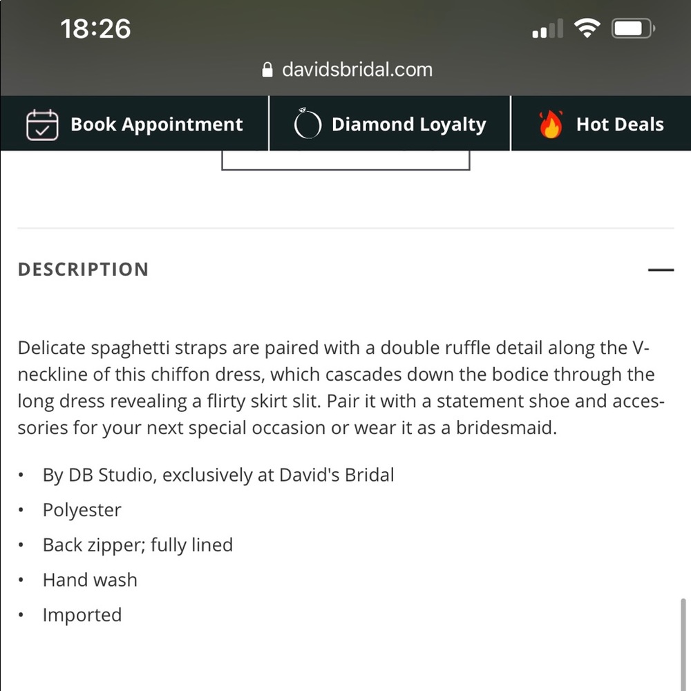 COPY - David’s Bridal style #DS270094 - Picture 3 of 3